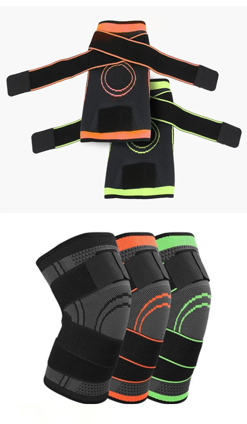 Kneepads Basketball Fitness Outdoor Sport silicone knit knee pads running sports knee