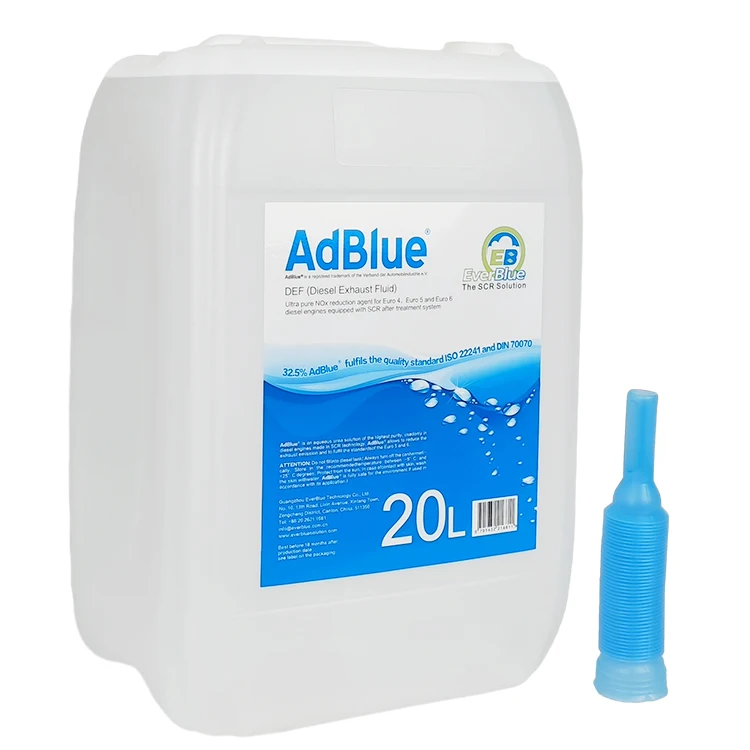 20L Popular Pack Ad Blue Solution Diesel Exhaust Fluid DEF Full Certificate EverBlue Brand