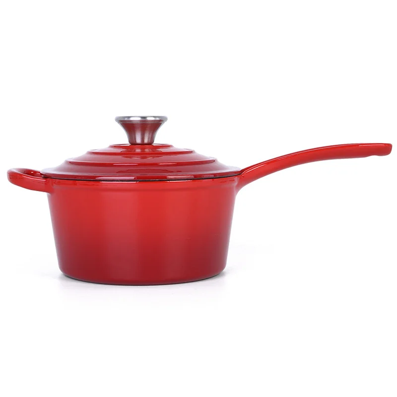 7 Piece Set Kitchen Enameled Dutch Oven Cast Iron Cookware Casserole Cooking Soup & Stock Pots And Pans Set