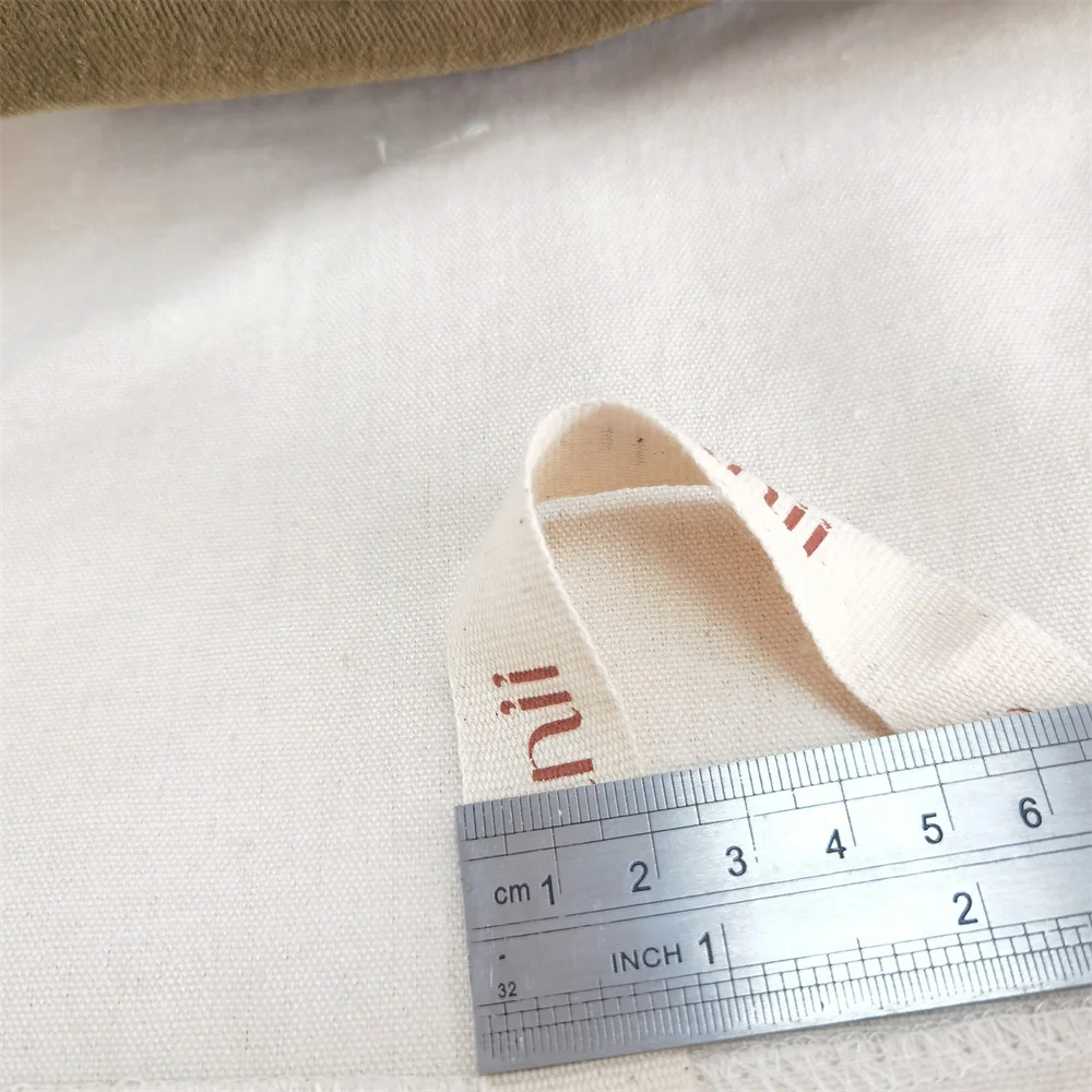 Chuanghua Custom Logo Printed Envelope Muslin Calico Pillow Wallet Pouch Bag Natural Ribbon Canvas Envelope Dust Bag