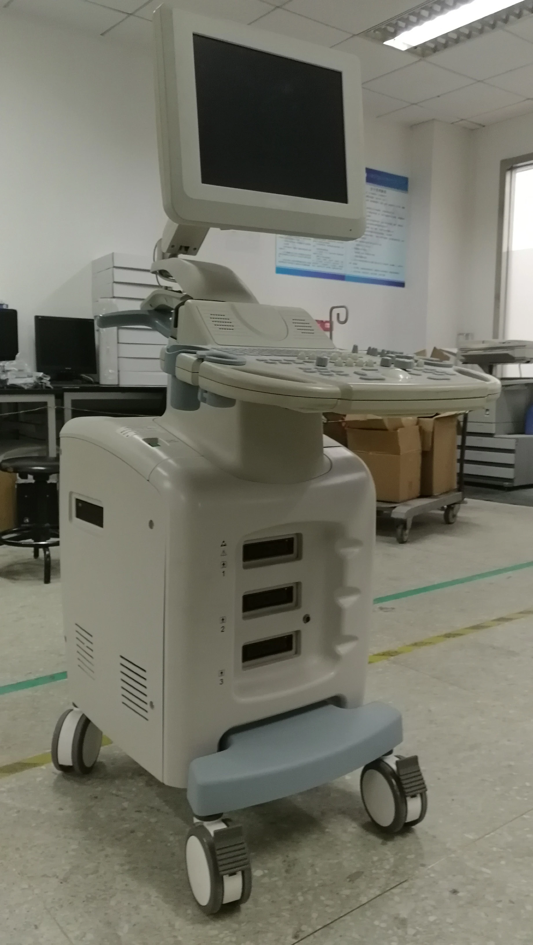 Medsinglong Trolley Color Doppler System Medical Ultrasound machine Color Doppler Diagnostic Trolley Ultrasound Machine