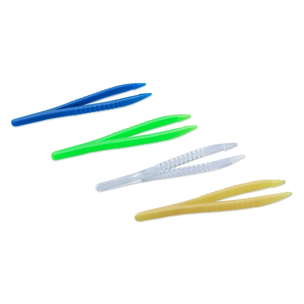 Medical disposables Standard size Manual Plastic Forceps 13cm long