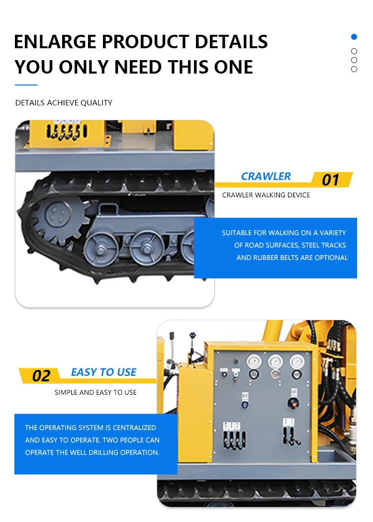 Widely used high-pressure and large-capacity Well Water Drilling Equipment Portable