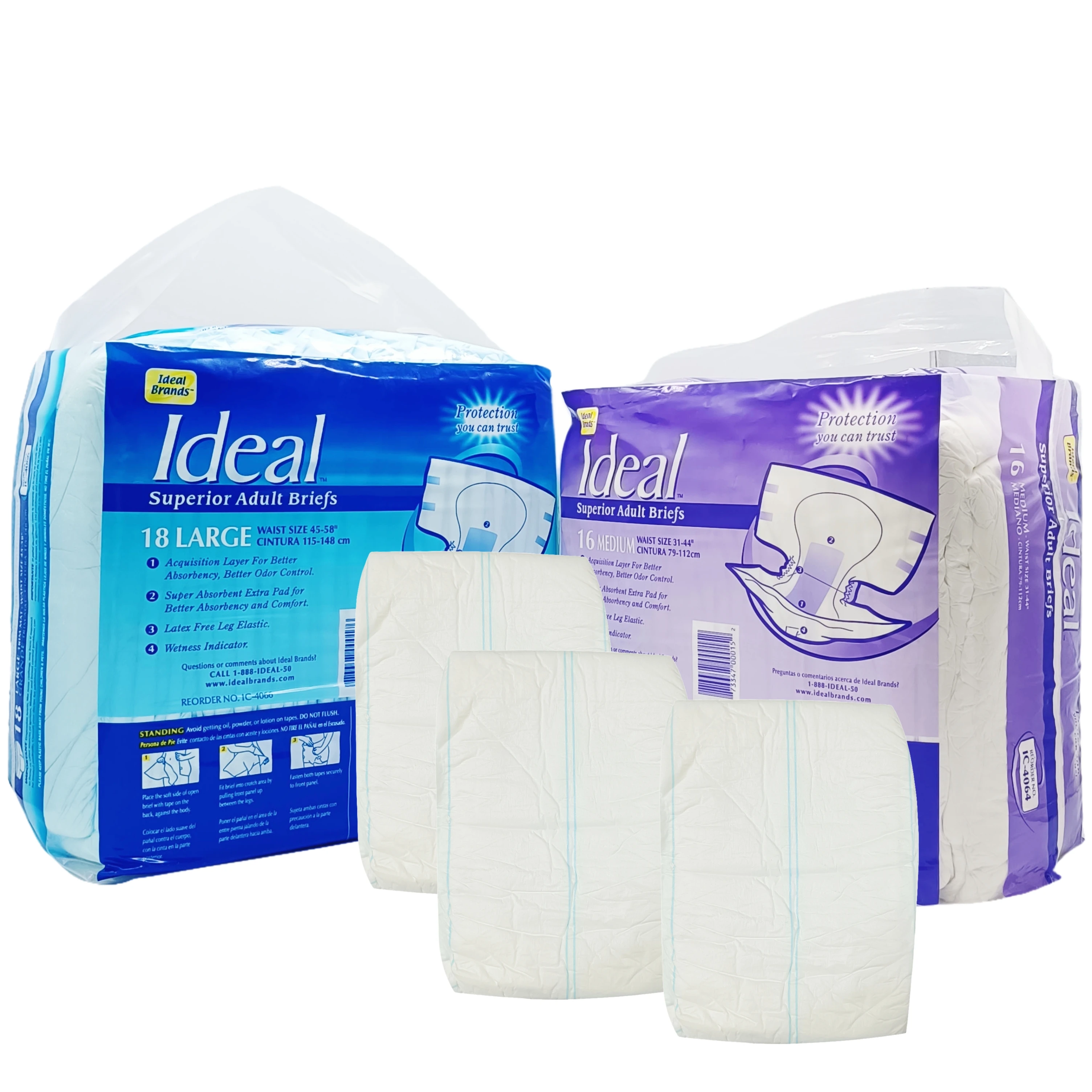 Free Sample Disposable Adult Diaper Elder diapers high-quality Hospital Double-layer anti-side leakage adult pads