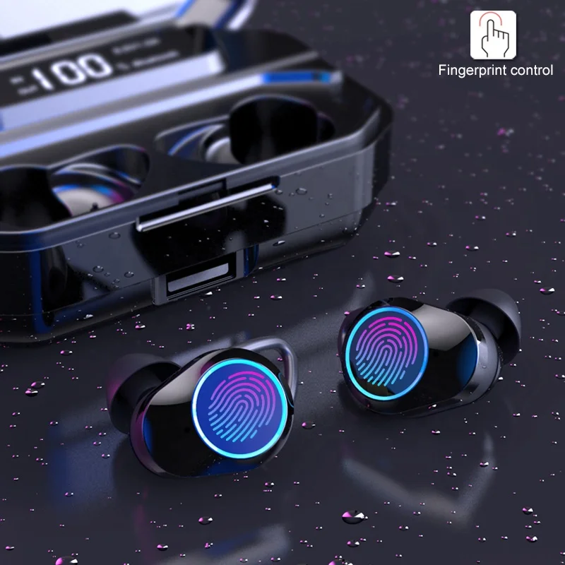  Top amazon 2021 G02 3000 мАч зарядная коробка наушники BT TWS с шумоподавлением водонепроницаемые