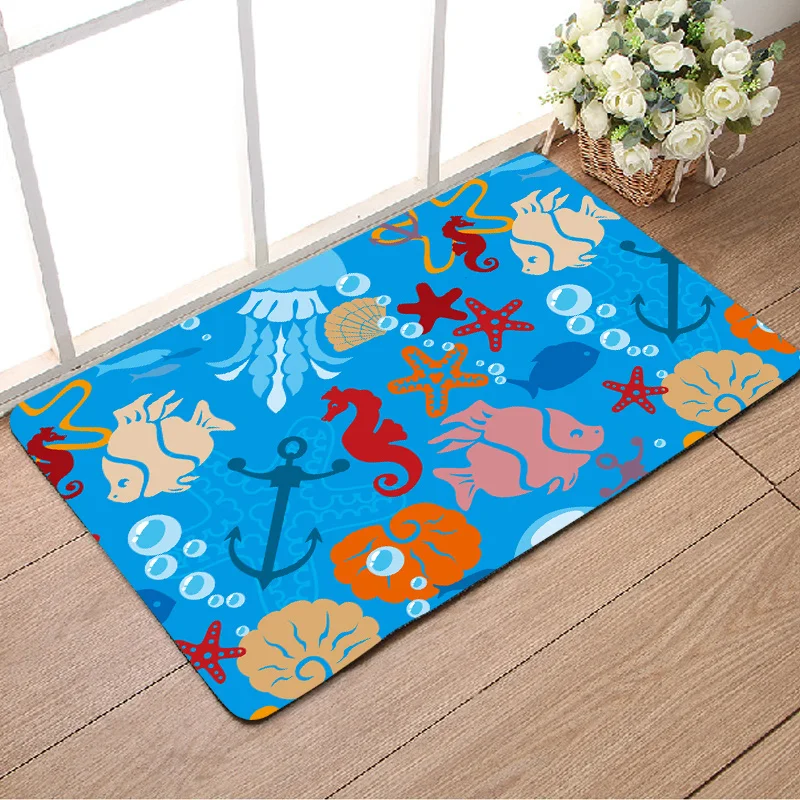 Заказные мусульманские цветные фонари Рамадан дверь для гостиной в океаническом стиле коврики входной