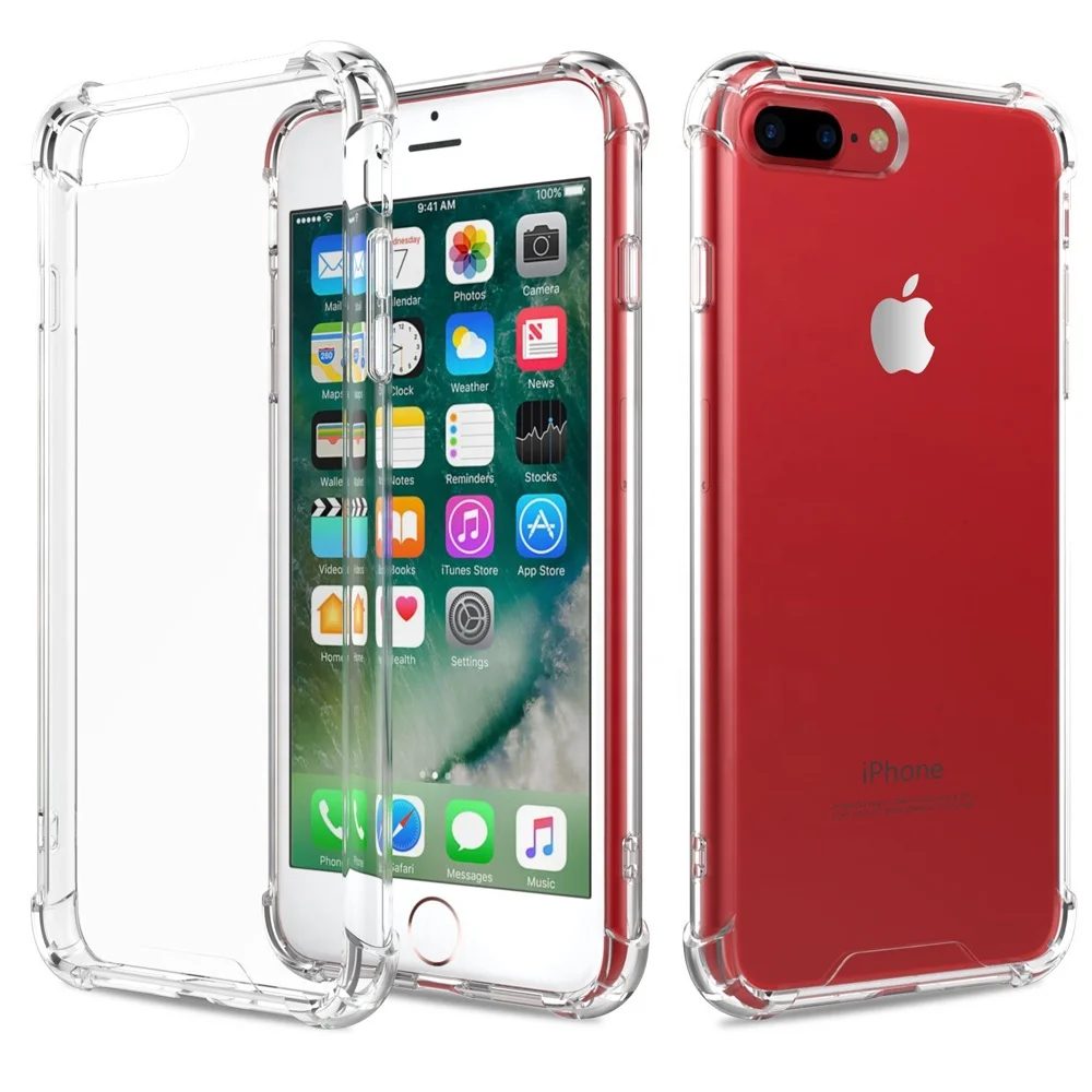 
Wholesale Protective Case Clear For iPhone 7 Plus Case, Shockproof Case Phone For 8 Plus, Bumper For iPhone 7P/8P 5.5 