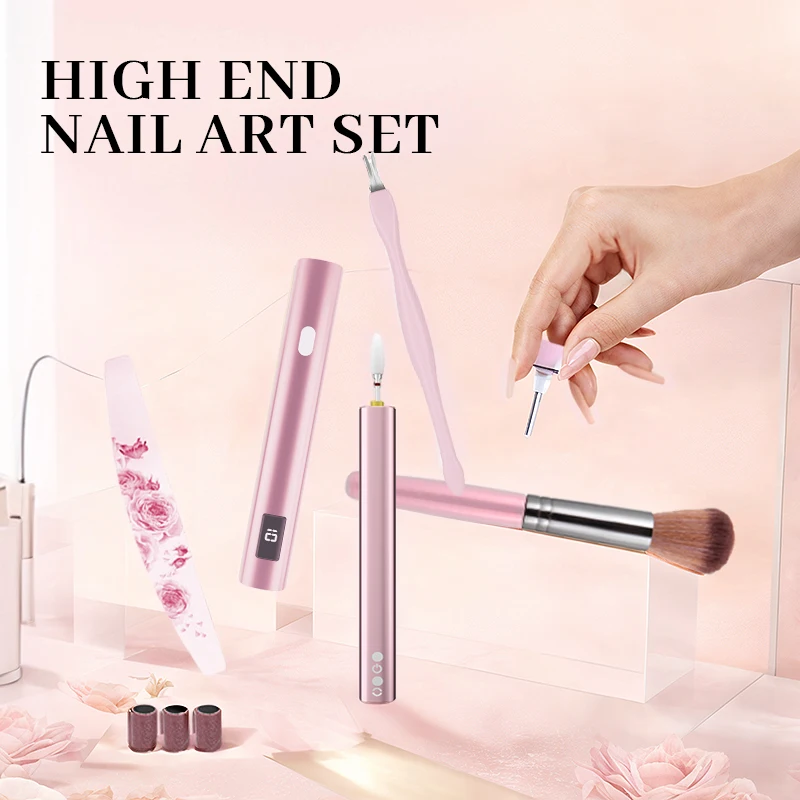 Led Nails For Wholesale Rechargeable Price Dryer Cordless Machine China Mini Portable Gel Nail Set Kit With Uv Lamp And Drill