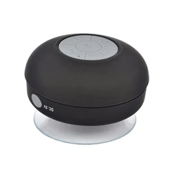 High quality mini wireless speaker hands-free waterproof bathroom stereo subwoofer music speaker with large suction cup
