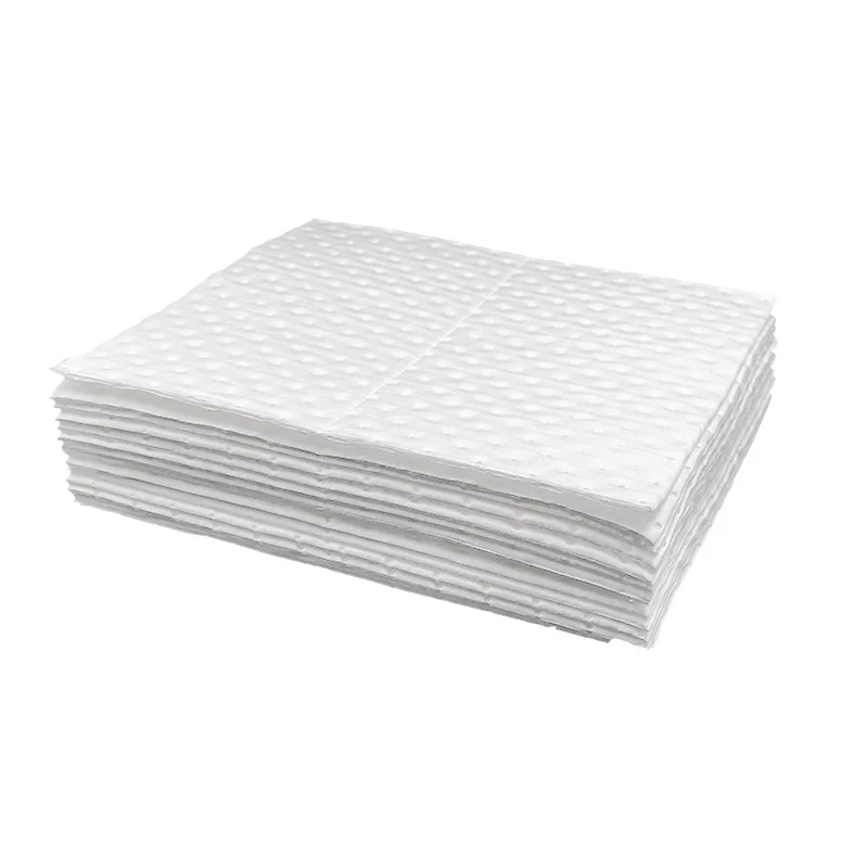 Manufacturing Use Pro-environment Pp White Dimpled Oil Spill Absorbent Mats