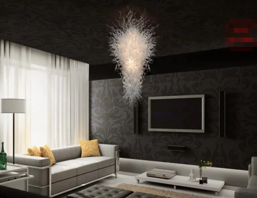 Modern Large Handmade LED Blown Murano Glass Chandelier Lighting for Home Hotel