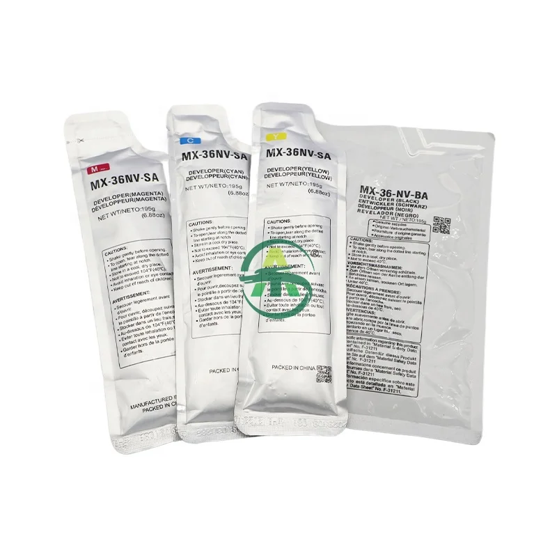 High Quality CMYK Developer MX36 For Sharp MX2618 3118 3618 2318 2018 MX36NV Developer Powder