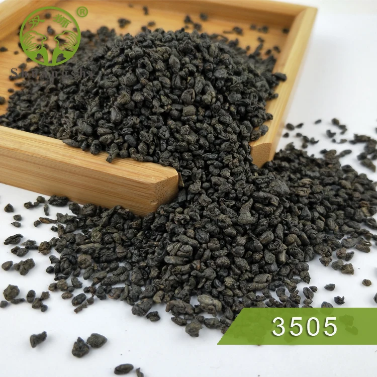 gunpowder green tea 3505  blend tea in ball type from China tea factory