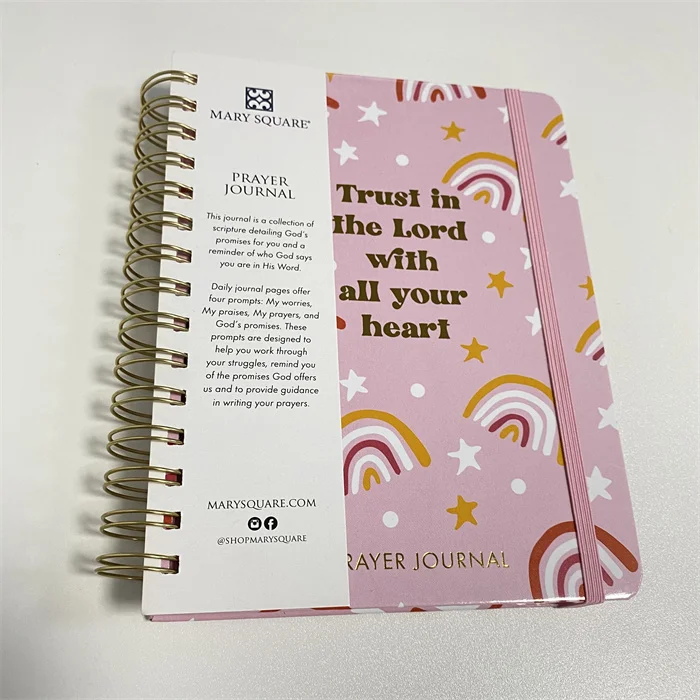 High Quality colour book cover customize books agendas diary notebook planner monthly budget planner