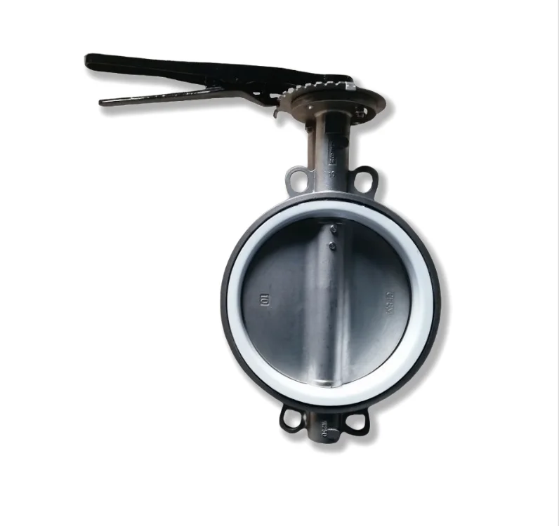 10 inch Stainless Steel CF8M Wafer Type Butterfly Valve Connection to Pn10/Pn16/Cl125/Cl150/JIS 10K