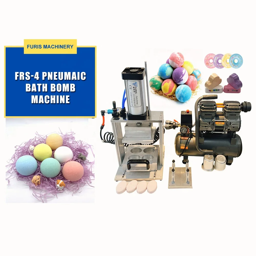 2023 China Factory Mini Rainbow Bath Bomb Salt Balls Making Machine Donuts Soap Ball Spa Oil Hand Press for Wet Powder supplier