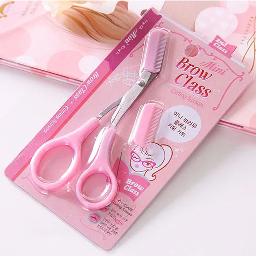 
Safety Scissors Household Small Size Mini Beauty Cutter Trim Hairs Face Eyebrow Stainless Steel Nose Hair Trimmer 
