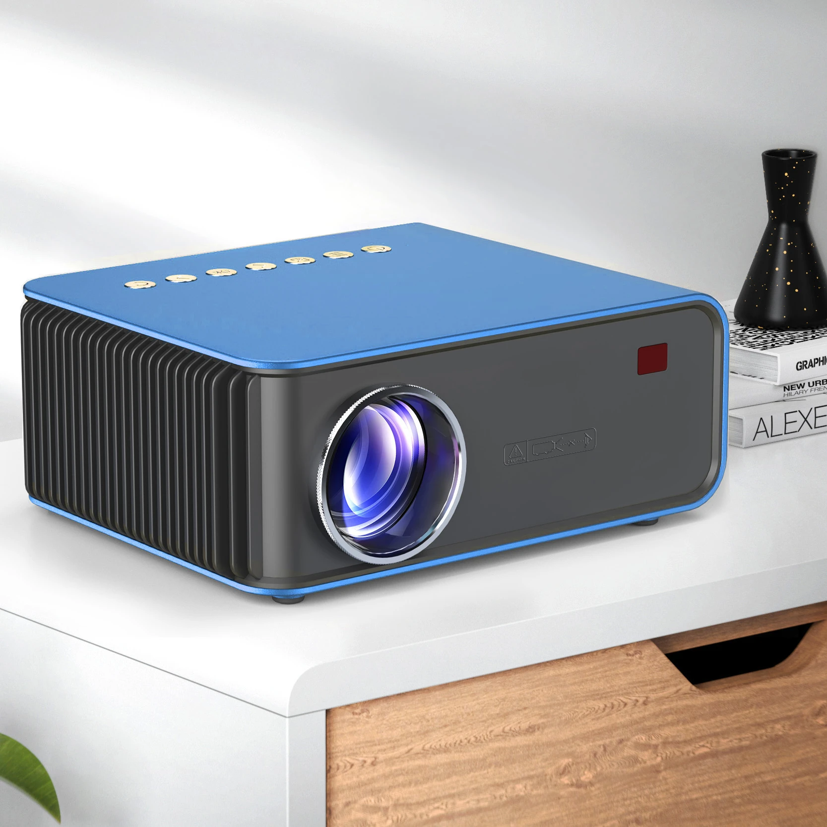 Mini Projector Full HD 1080P Native Home Theater Video Beamer Mini LED Projector For Home Phone