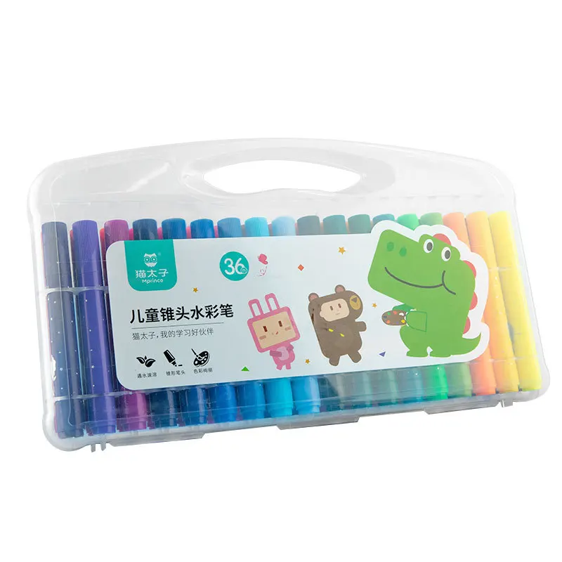 Kids art set for kids drawing 12/24/36 colors washable watercolor pen set