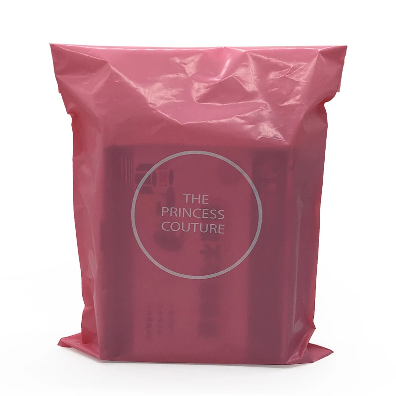 WIG pink mailing shipping bag Custom Logo Printed Plastic Mailer Clothes Mail Shipping Packaging Mailing Bag For product