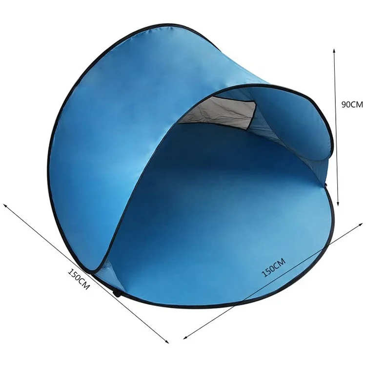 UPF 50+ Easy Pop Up 3-4 Person Beach Tent Sport Umbrella Instant Sun Shelter Tent Sun Shade Baby Canopy