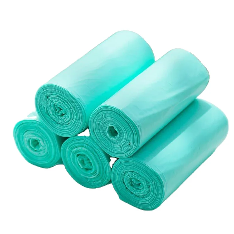 custom plastic biodegradable garbage bags on roll compostable bin liner durable rubbish bag