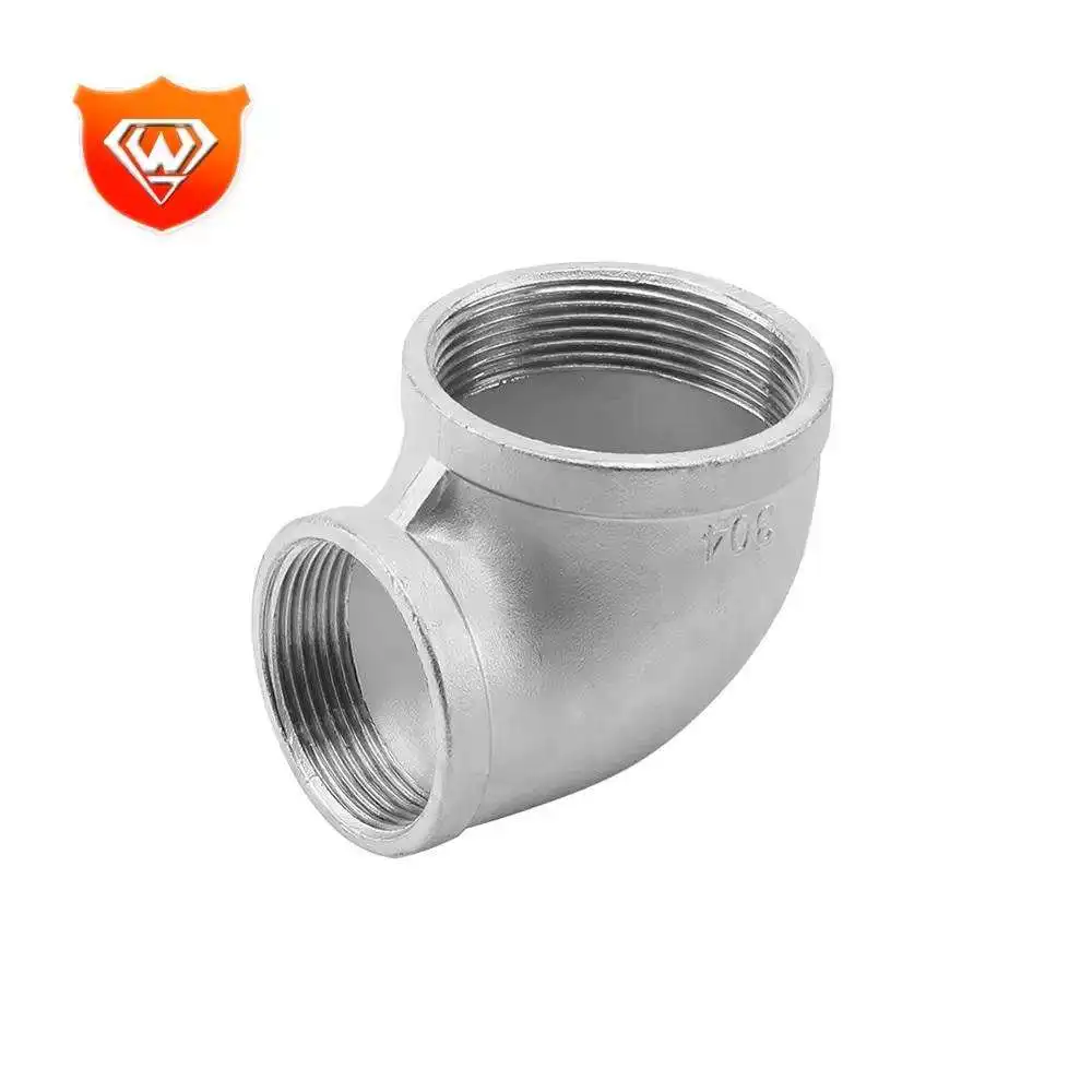 Customized 45 Degree Elbow stainless steel 304 pipe fitting Female Thread Fittings