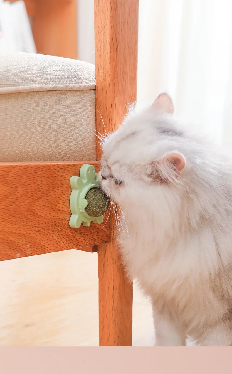 Best-selling pet catnip toy Avocado shape rotary detachable catnip cat interactive chew tooth cleaning toy for cat