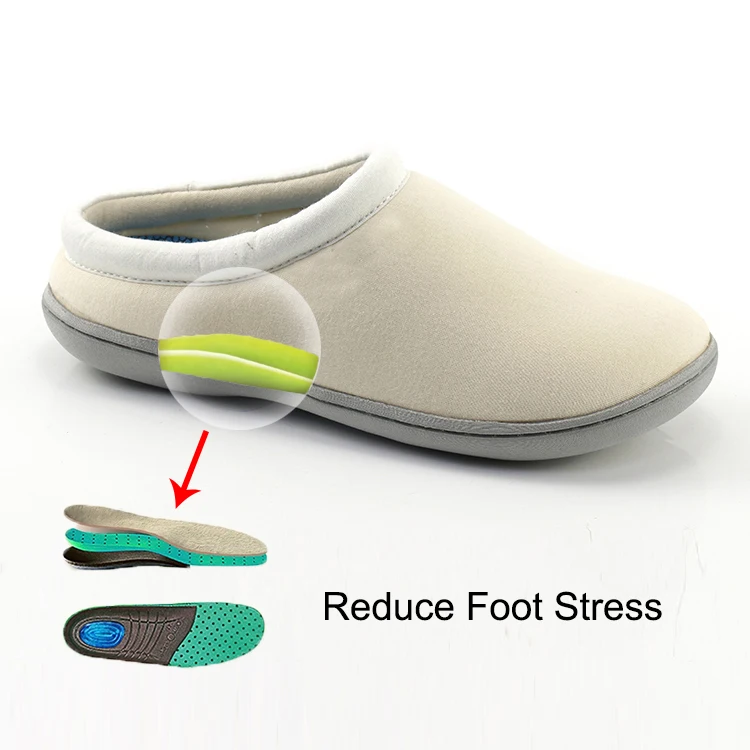 
Custom Comfortable Winter Memory Foam House Bamboo House Arch Support Slippers Women 