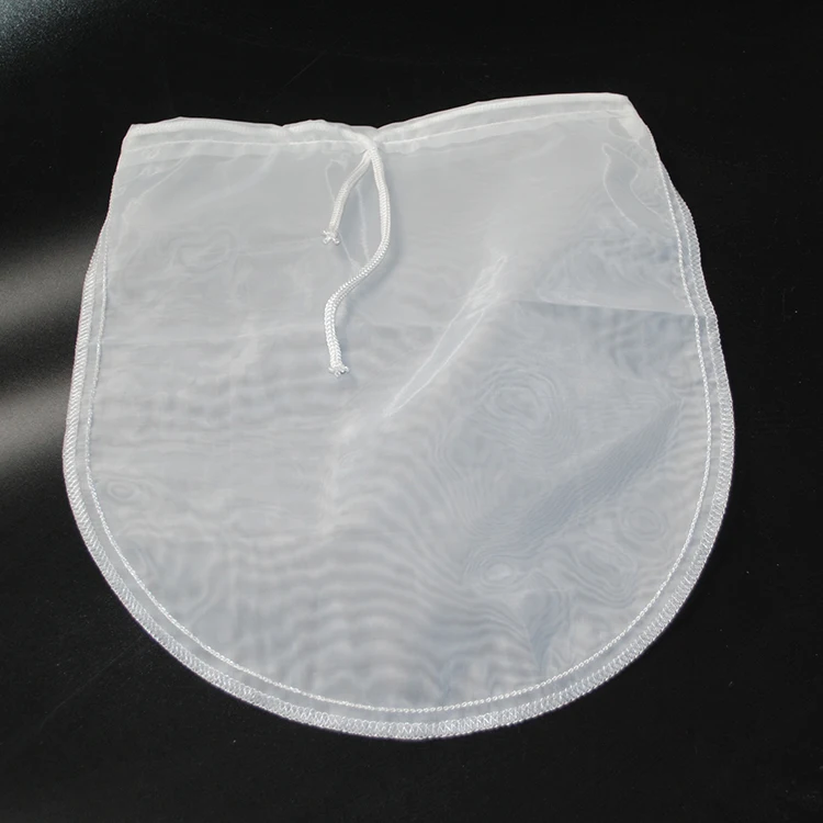 Reusable Nylon / Organic Cotton Mesh Nut Milk Filter Bag for All Purpose Food Strainer