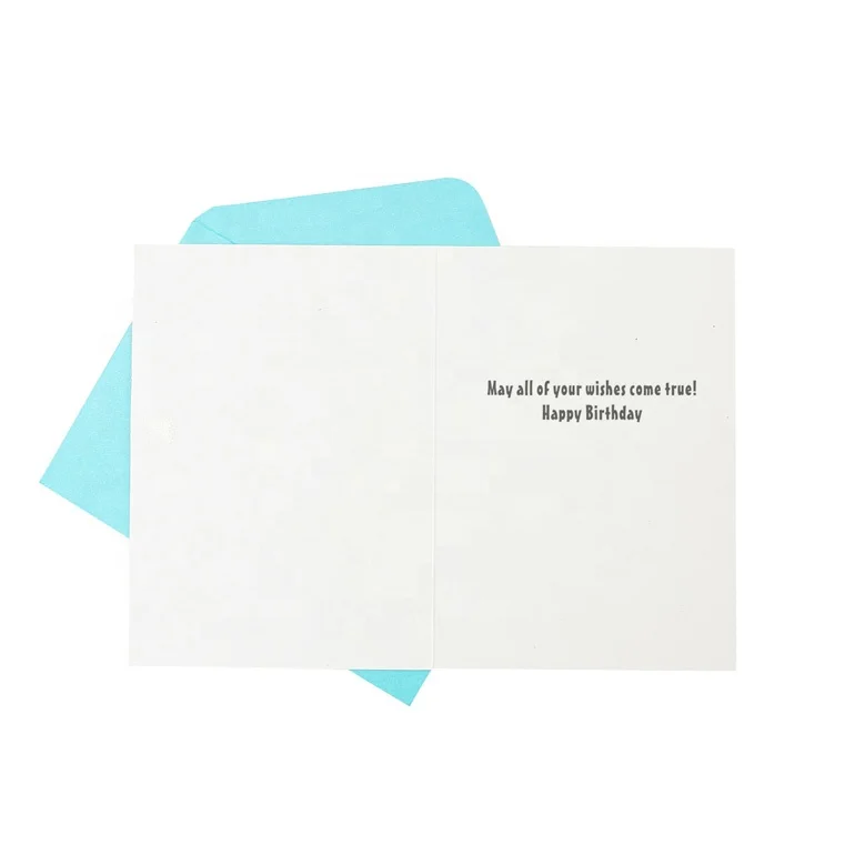 
New Design 3D Custom Handmade Shiny Glitter Cards, Lovely Fish Birthday Greeting Cards for Kids 