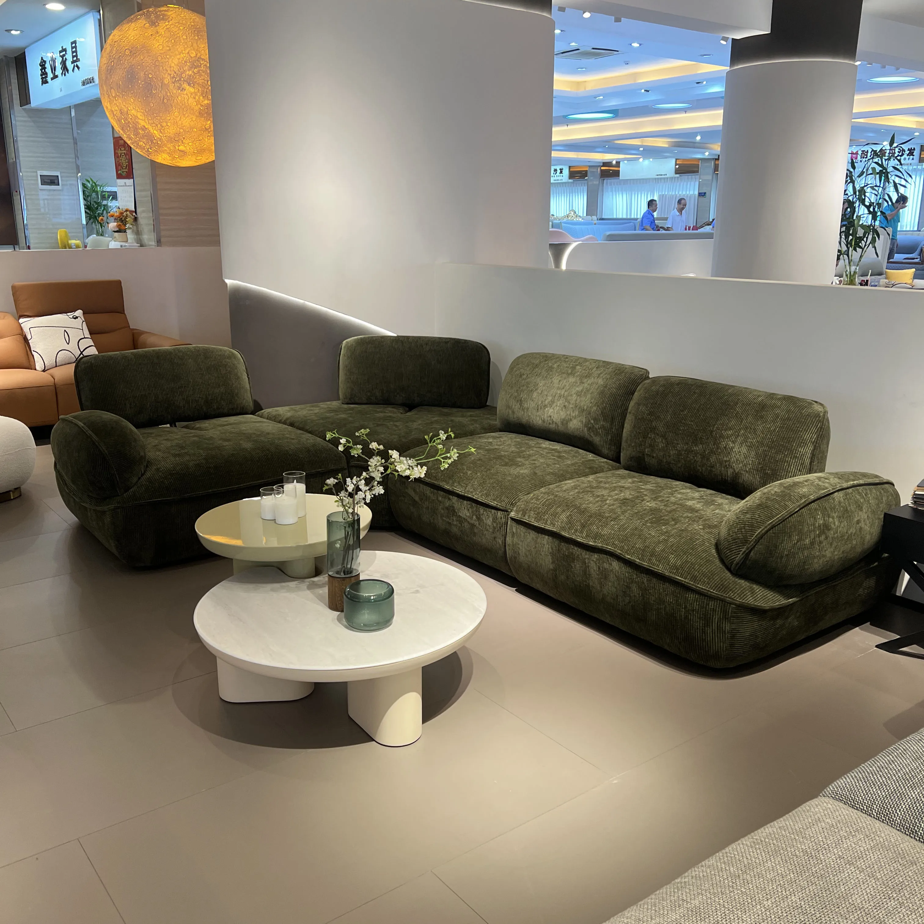 YAEONS Green Cozy Sofa Modern Togo Corner Sofa Set Arabic Wedding Modular Sectional Sofa for  Living Room Furniture