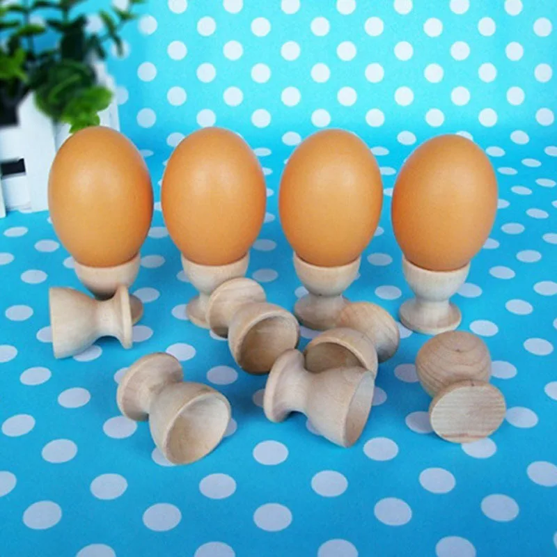 
new Easter decoration wooden egg shape suction cup holder for kid gift toy 