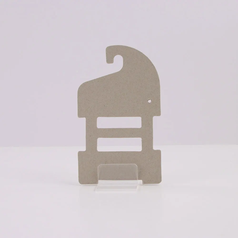 Cheap free new design customized baby cloth hanger paper clothes hanger for christmas