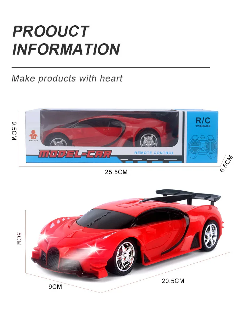New children electric sports battery vehicle 1:18 simulation four-way racing toy car remote control toys