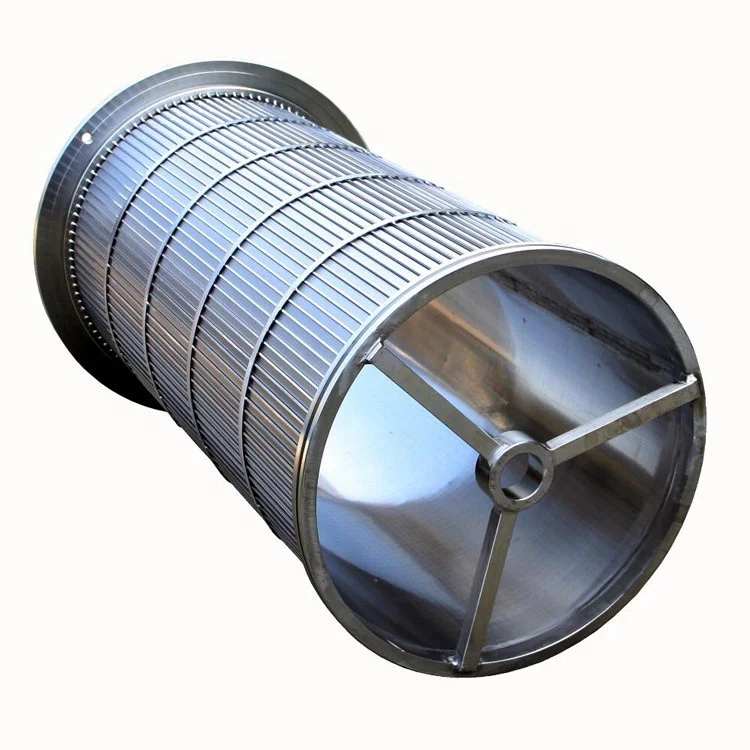 wedge wire screen fish ponds aquaculture static sieve screen Rotary Drum Filter for Koi Pond