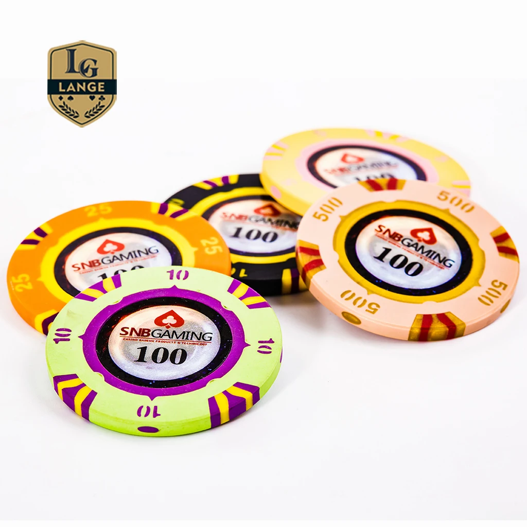 Custom RFID Poker Chips Sticker Ceramic Poker Chips For Casino Gamble