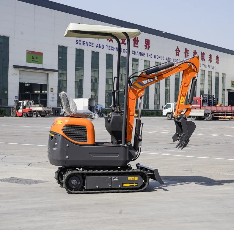 Factory Outlet Mini Excavator diesel Hydraulic Track Model 1.2ton