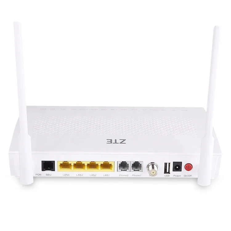 Original new ZTE ZXHN F668 V5.2  4GE+CATV+WIFI+VOIP+USB GPON ONU ONT optical network terminal with External antenna
