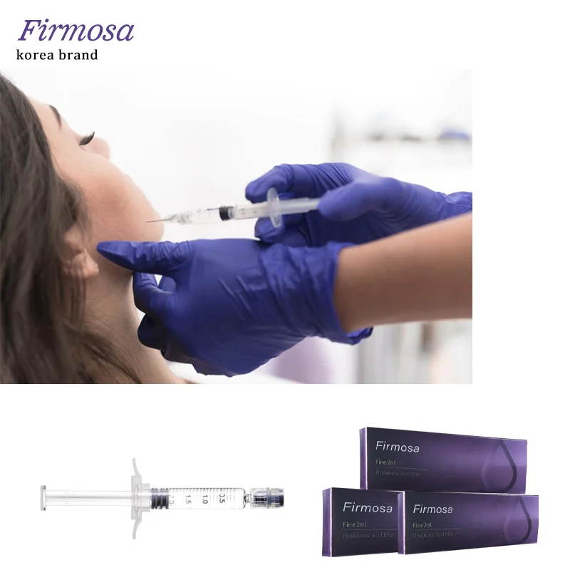 Whole sales skincare hyaluronic acid filler 2ml lips injection HA dermal filler gel from manufacturer