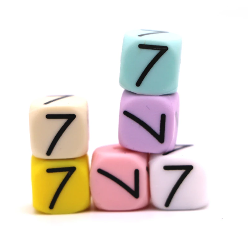 Hot Selling BPA Free Food Grade Soft Silicone Baby Teething English Alphabet Letter Beads silicone number beads
