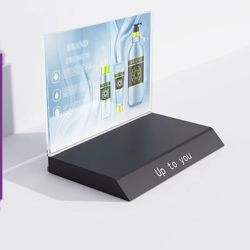 Custom Makeup Brand Acrylic Counter Retail Lipstick Countertop Perfume Showcase Display Counter