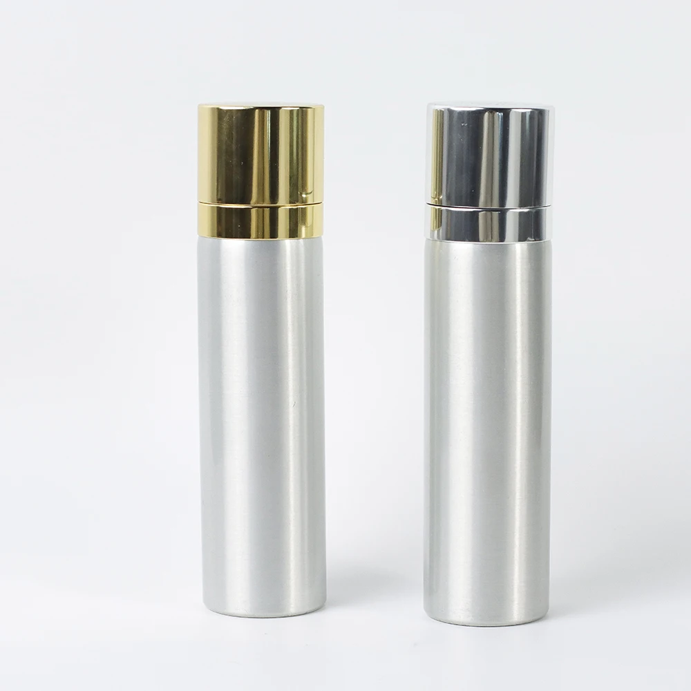 Customized color perfume aluminum bottle 100ml 150ml 200ml empty  aerosol cans with perfume spray