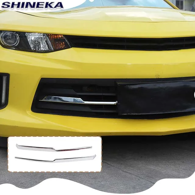 Exterior Front Center Grille Cover Trim Strip Front Bumper Center Hood Grill Strip For Chevrolet Camaro 2017+
