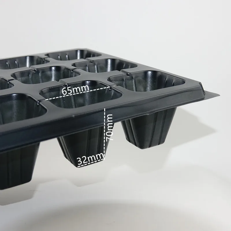 21 nursery cells Factory Direct Produced High Quality Plastic Nursery germination tray PET microgreen trays Used Many Times