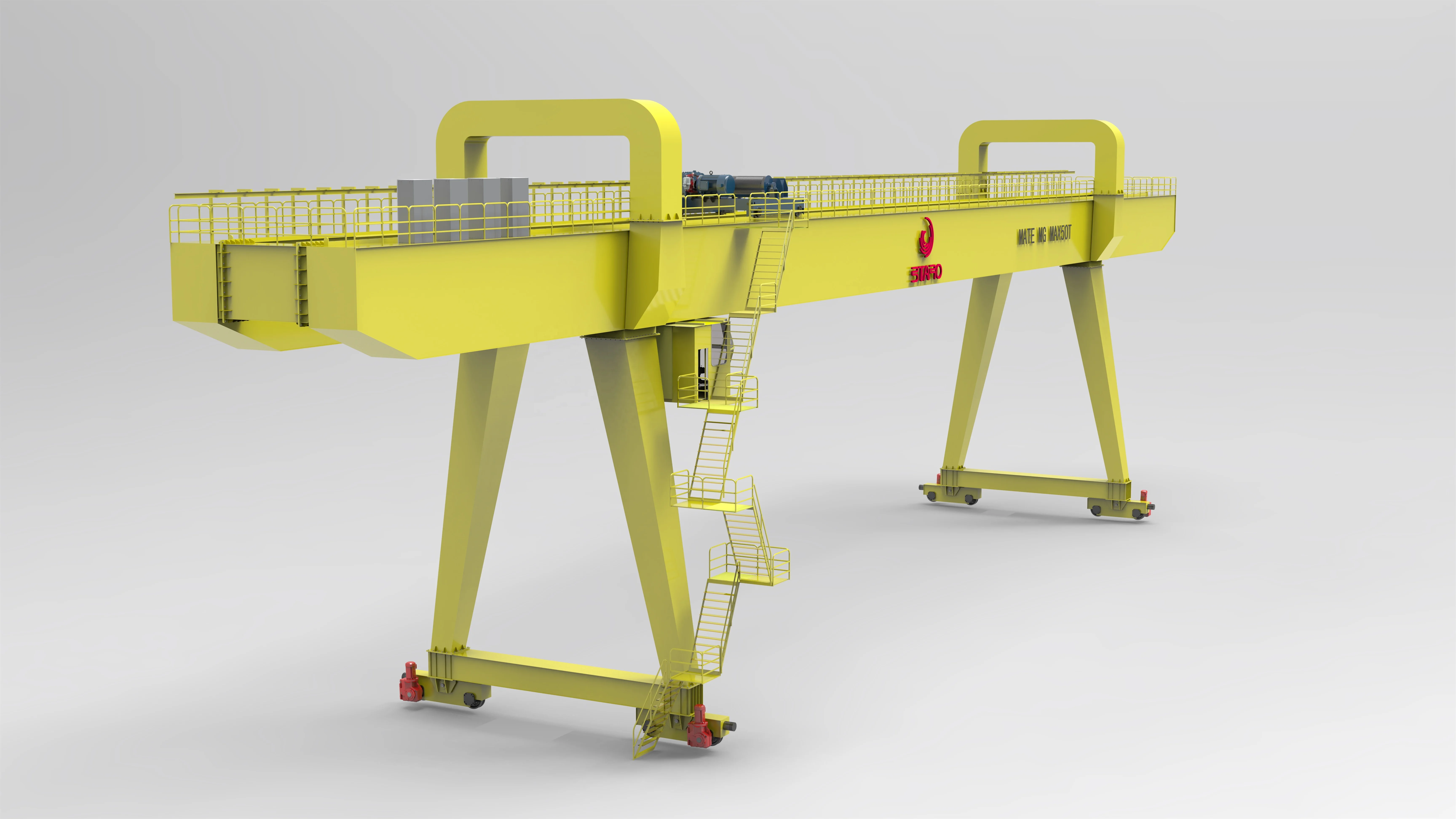 Factory price 10 t 20 t  30t  40t 50 ton double girder gantry crane comply with CE designed life 15-20 years