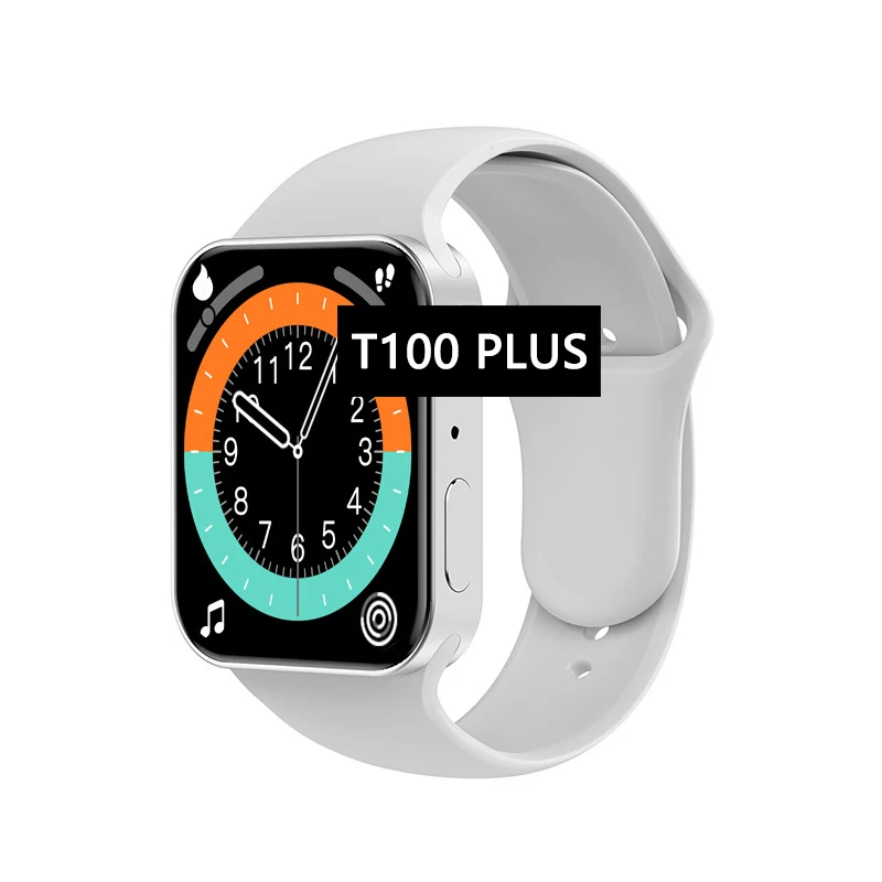 Новинка, умные часы 7 серии, умные часы T100 PLUS, 1,75 дюйма, двойная кнопка, пульсометр, мониторинг сна, умные часы T100plus