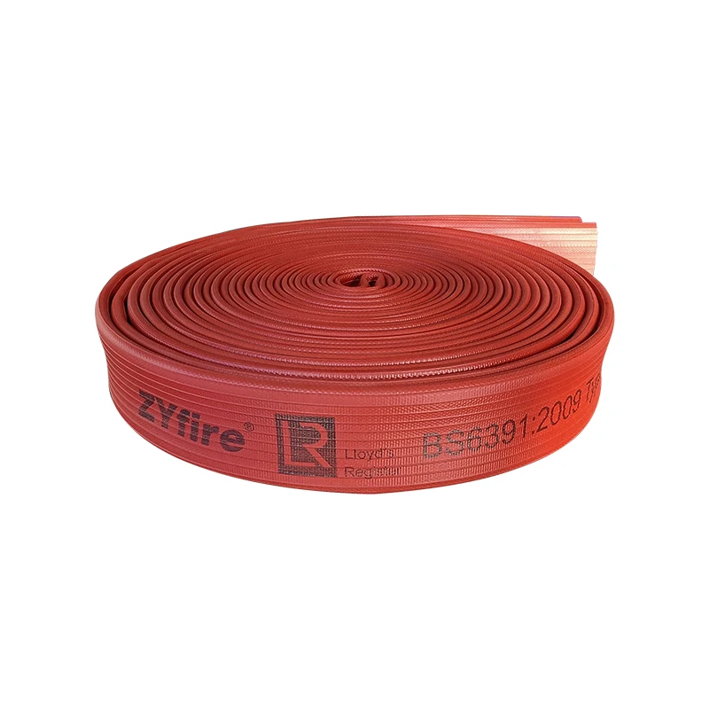 ZYfire NBR Rubber Covered Industrial Fire Fighting Equipment High Layflat Attack Hose