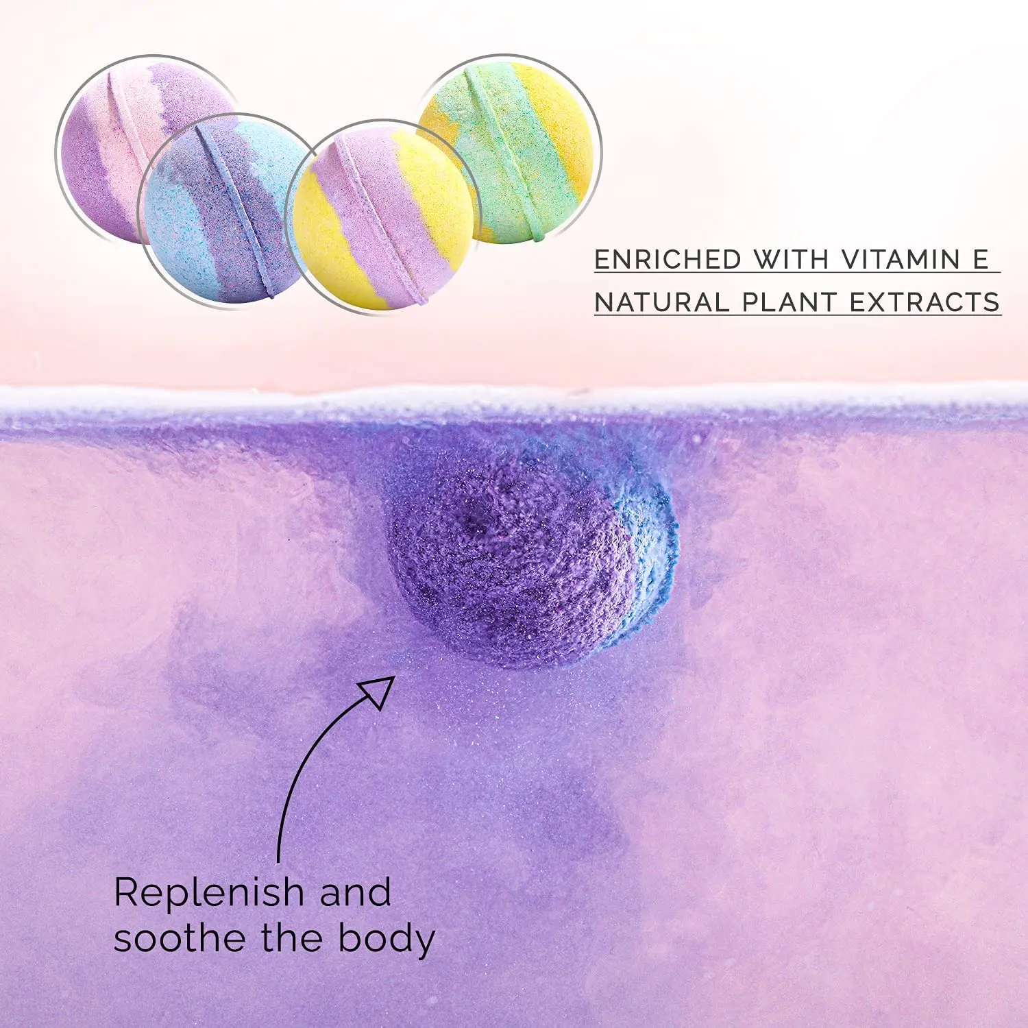 OEM Hot Sell Natural Ingredient Rainbow Multicolor Bubble Molds Rainbow BathBombs With Logo Bath Bombs Set Organic