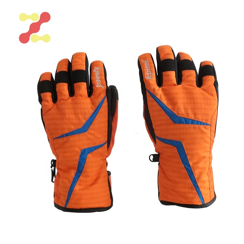Warm ski water proof custom winter children racing sport snowboard kids ski gloves